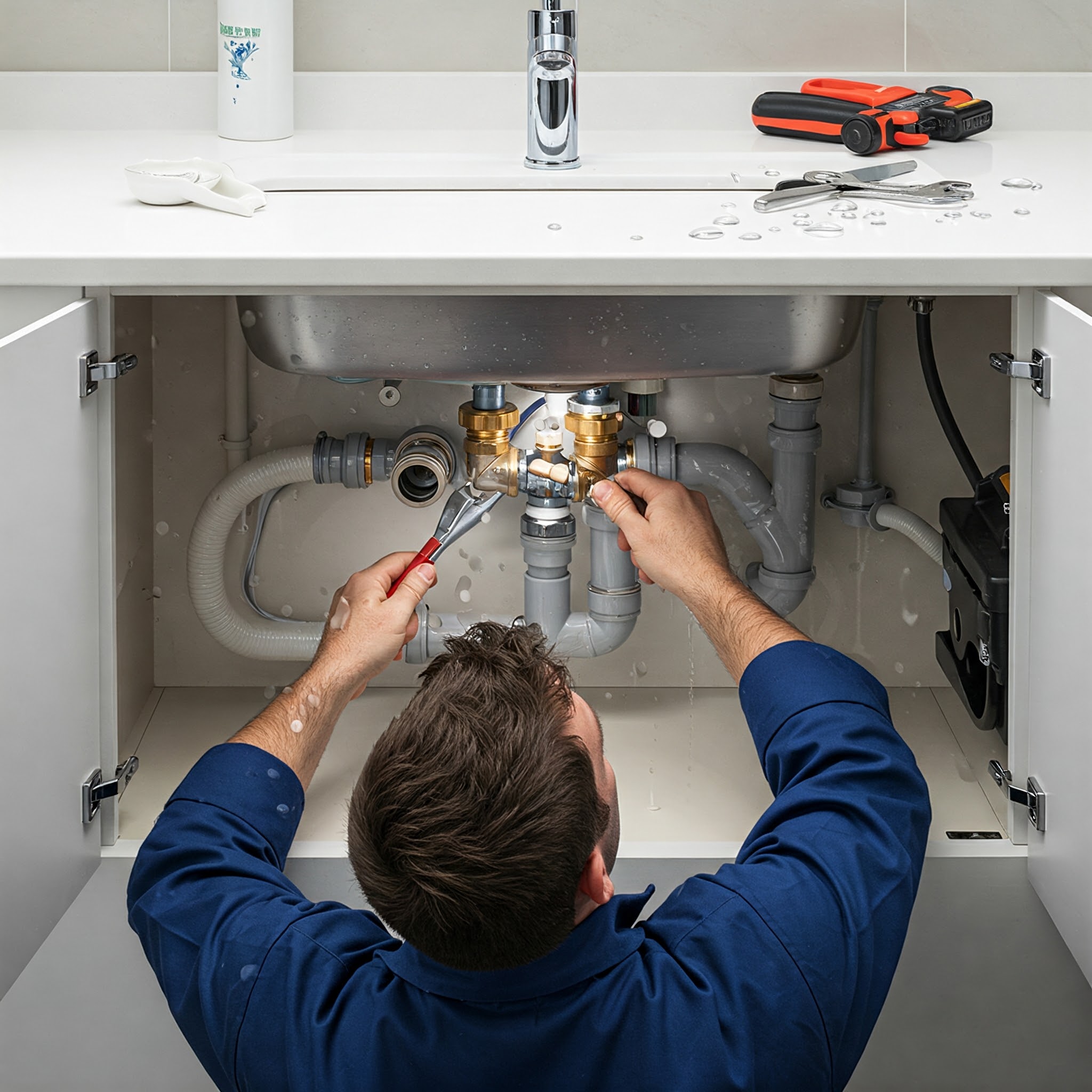 Plumber Working